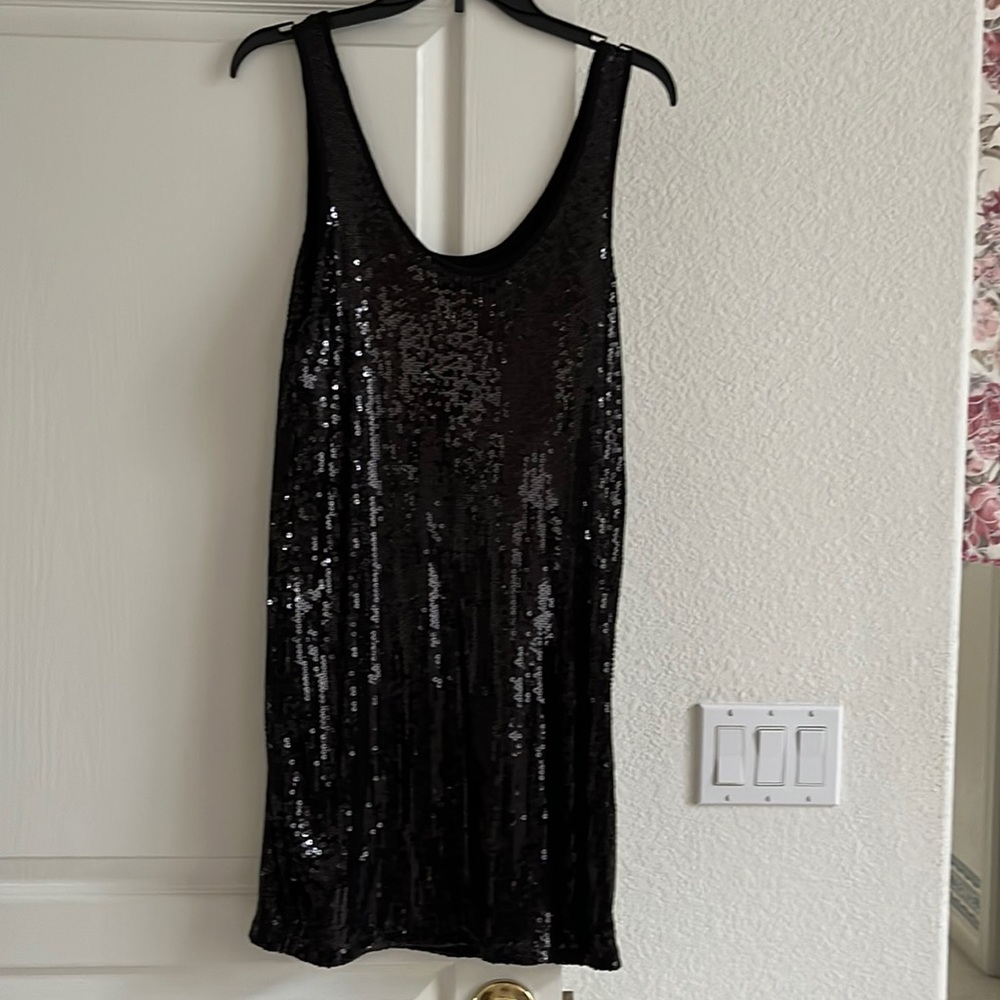 New Without Tags! All-Sequin black dress